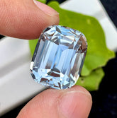 Cusshion Cut Natural Aquamarne Gemstone, Loose Gemstone, Aqua Faceted Cut Stone, Gemstone Jewelry - 27.70 CT