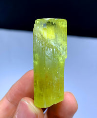 Natural Terminated Yellow Color Heliodor var Beryl Crystal from Pakistan - 27 gram