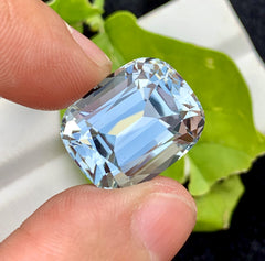 Cusshion Cut Natural Aquamarne Gemstone, Loose Gemstone, Aqua Faceted Cut Stone, Gemstone Jewelry - 27.70 CT