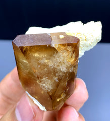 Natural Terminated Topaz Crystal on Albite from Pakistan - 52 gram