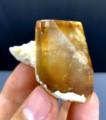 Natural Terminated Topaz Crystal on Albite from Pakistan - 52 gram