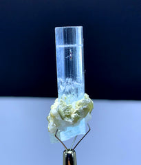 Transparent Blue Aquamarine on Albite from Shigar valley Pakistan - 10 grams