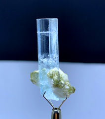 Transparent Blue Aquamarine on Albite from Shigar valley Pakistan - 10 grams