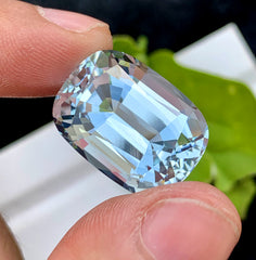 Cusshion Cut Natural Aquamarne Gemstone, Loose Gemstone, Aqua Faceted Cut Stone, Gemstone Jewelry - 25.85 CT