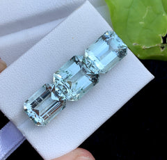 Emerald Cut Natural Aquamarne Gemstone, Loose Gemstone, Aqua Faceted Cut Stone, Gemstone Jewelry - 9.55 CT