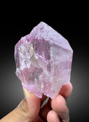 V Shape Terminated Pink Kunzite Crystal from Nuristan Afghanistan - 184 gram