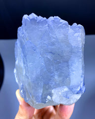 Natural Indicolite Blue Quartz Crystal from Afghanistan - 362 gram
