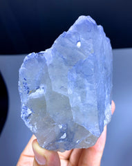 Natural Indicolite Blue Quartz Crystal from Afghanistan - 362 gram