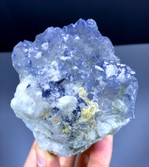 Natural Indicolite Blue Quartz Crystal from Afghanistan - 362 gram