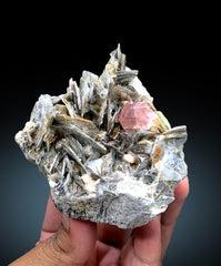 Natural Pink Color Apatite with Muscovite Mica from Chumar Bakhoor Gilgit Pakistan - 293 gram