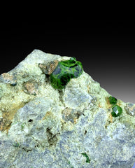 Green Demantoid Garnet Crystals on Matrix, Natural Demantoid Specimen - 653 gram