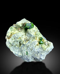 Green Demantoid Garnet Crystals on Matrix, Natural Demantoid Specimen - 653 gram