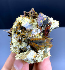 Rare Red Brookite Cluster on Matrix from Baluchistan Pakistan - 52 grams