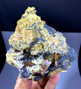 Rare Red Brookite Cluster on Matrix from Baluchistan Pakistan - 350 grams