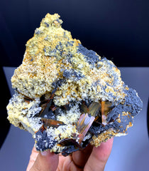 Rare Red Brookite Cluster on Matrix from Baluchistan Pakistan - 350 grams