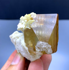 Natural Topaz Crystal on Albite from Pakistan - 74 gram