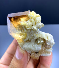 Natural Topaz Crystal on Albite from Pakistan - 74 gram