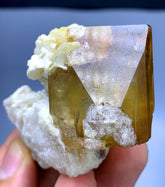 Natural Topaz Crystal on Albite from Pakistan - 74 gram