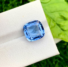 Cusshion Cut Santa Maria Blue Color Aquamarine Gemstone, Loose Gemstone, Aquamarine Faceted Cut Stone, Gemstone Jewelry - 4.55 CT