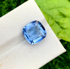 Cusshion Cut Santa Maria Blue Color Aquamarine Gemstone, Loose Gemstone, Aquamarine Faceted Cut Stone, Gemstone Jewelry - 4.55 CT