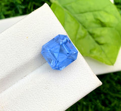 Asscher Cut Santa Maria Blue Color Aquamarine Gemstone, Loose Gemstone, Aquamarine Faceted Cut Stone, Gemstone Jewelry - 4.70 CT