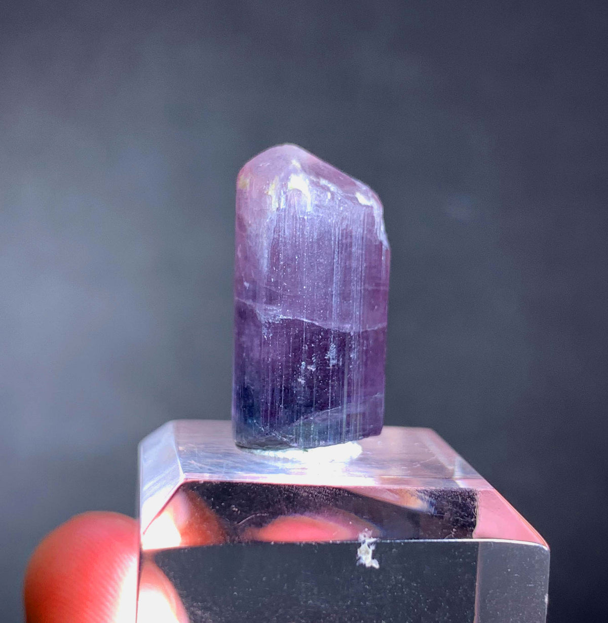 Purple Tourmaline Crystal From Afghanistan - 21.65 Carats
