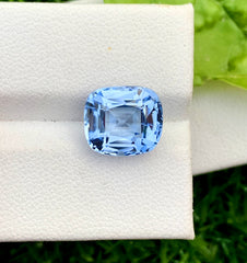 Cusshion Cut Santa Maria Blue Color Aquamarine Gemstone, Loose Gemstone, Aquamarine Faceted Cut Stone, Gemstone Jewelry - 4.70 CT