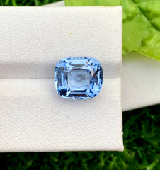 Cusshion Cut Santa Maria Blue Color Aquamarine Gemstone, Loose Gemstone, Aquamarine Faceted Cut Stone, Gemstone Jewelry - 4.70 CT