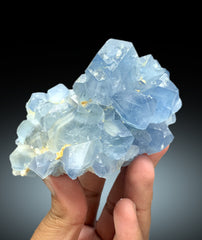 Natural Blue Color Celestine Cluster, Celestine Bunch, Fine Mineral, Celestine Specimen from Baghdis Mine Afghanistan - 672 gram