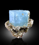 Natural Blue Color Aquamarine Crystals with Star Mica, Aquamarine Specimen, Aquamarine from Chumar Bakhoor Mine Gilgit Pakistan - 161 gram