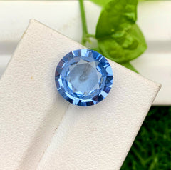 Round Shape Santa Maria Blue Color Aquamarine Gemstone, Loose Gemstone, Aquamarine Faceted Cut Stone, Gemstone Jewelry - 5.00 CT