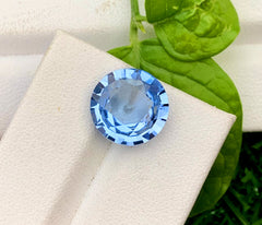 Round Shape Santa Maria Blue Color Aquamarine Gemstone, Loose Gemstone, Aquamarine Faceted Cut Stone, Gemstone Jewelry - 5.00 CT