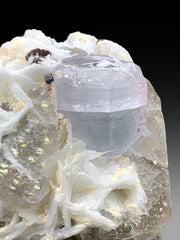 Natural AquaMorganite with Smoky Quartz and Cleavelandite Albite Specimen from Afghanistan - 404 gram