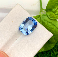 Cusshion Cut Santa Maria Blue Color Aquamarine Gemstone, Loose Gemstone, Aquamarine Faceted Cut Stone, Gemstone Jewelry - 4.00 CT