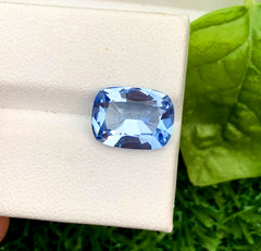 Cusshion Cut Santa Maria Blue Color Aquamarine Gemstone, Loose Gemstone, Aquamarine Faceted Cut Stone, Gemstone Jewelry - 4.00 CT