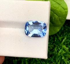 Cusshion Cut Santa Maria Blue Color Aquamarine Gemstone, Loose Gemstone, Aquamarine Faceted Cut Stone, Gemstone Jewelry - 4.00 CT