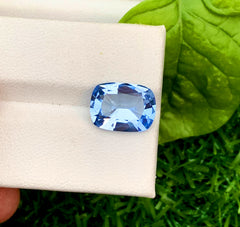 Cusshion Cut Santa Maria Blue Color Aquamarine Gemstone, Loose Gemstone, Aquamarine Faceted Cut Stone, Gemstone Jewelry - 4.00 CT