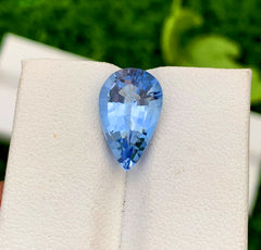 Pear Shape Santa Maria Blue Color Aquamarine Gemstone, Loose Gemstone, Aquamarine Faceted Cut Stone, Gemstone Jewelry - 3.60 CT