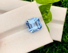 Santa Maria Blue Color Aquamarine Gemstone, Loose Gemstone - 3.85 CT