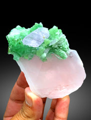Pink Morganite with Kunzite and Green Tourmalines from Dara-i-Pech Afghanistan - 291 gram