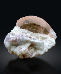 Peach Pink Morganite on Albite from Afghanistan - 62 gram