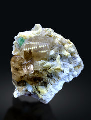 Topaz Crystals with Aquamarine and Green Fluorite on Matrix from Pakistan - 916 gram