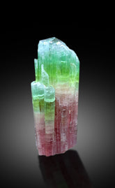 Stunning Bicolor Tourmaline Crystal from Paprok Afghanistan - 122 gram