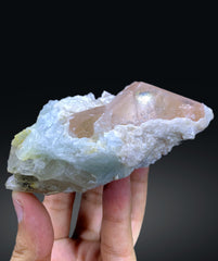Pink Morganite on Albite from Afghanistan - 319 gram