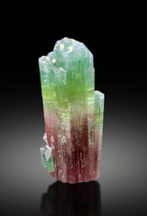 Stunning Bicolor Tourmaline Crystal from Paprok Afghanistan - 122 gram