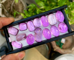 Fuchsia Pink Kunzite Cabochons, Kunzite Necklace, Kunzite Parcel, Kunzite Jewellry, Jewellry Making, Kunzite From Afghanistan - 208.55 Carat