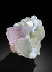 Pink Morganite on Quartz from Afghanistan - 98 gram