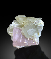 Pink Morganite on Quartz from Afghanistan - 98 gram