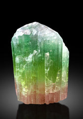 Natural Bicolor Tourmaline Crystal from Paprok Afghanistan - 102 gram