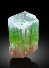 Natural Bicolor Tourmaline Crystal from Paprok Afghanistan - 102 gram